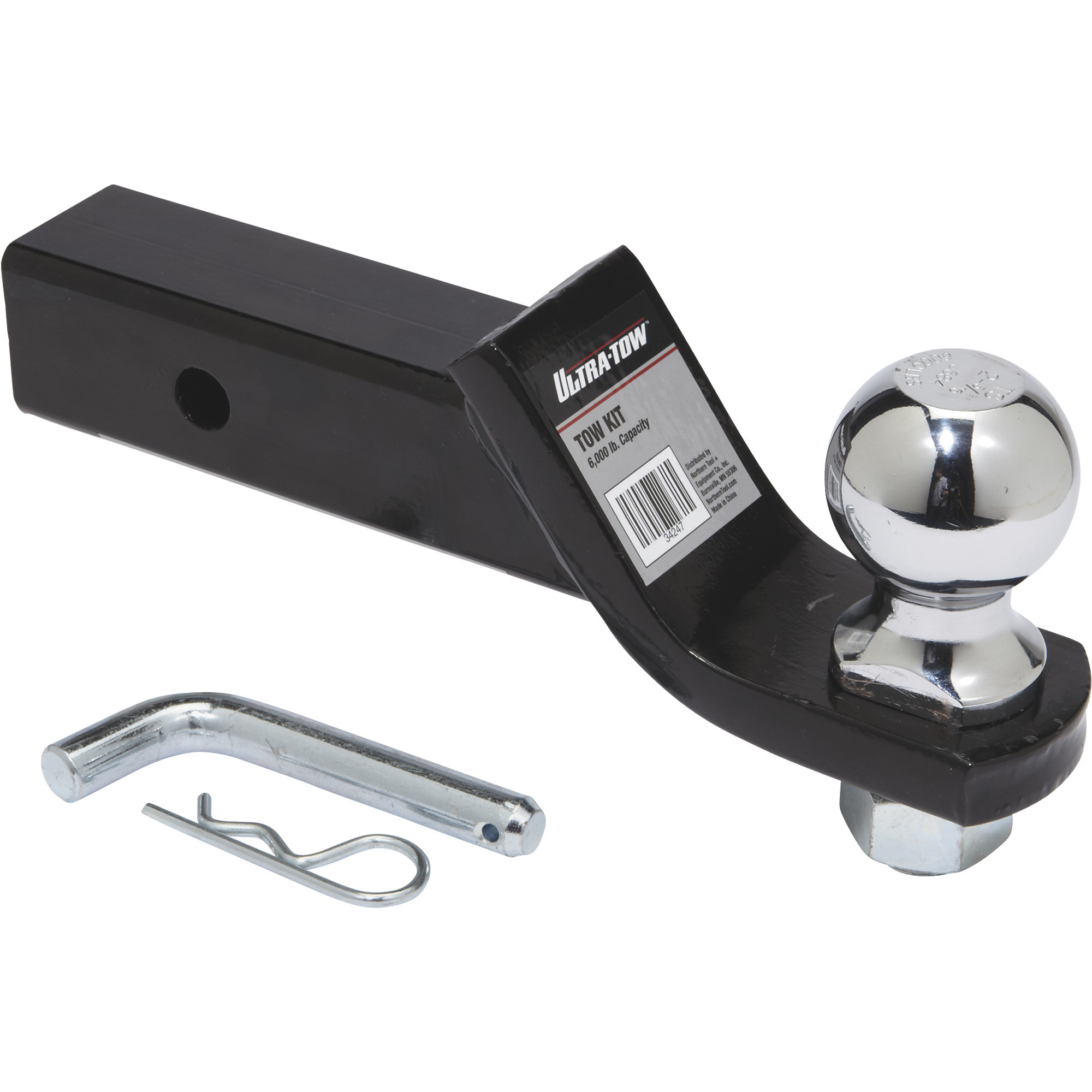 Ultra-Tow 2in. Towing Starter Kit, Class III, 2-5/16in. Ball Dia., 6000-Lb. GTW, 2in. Drop